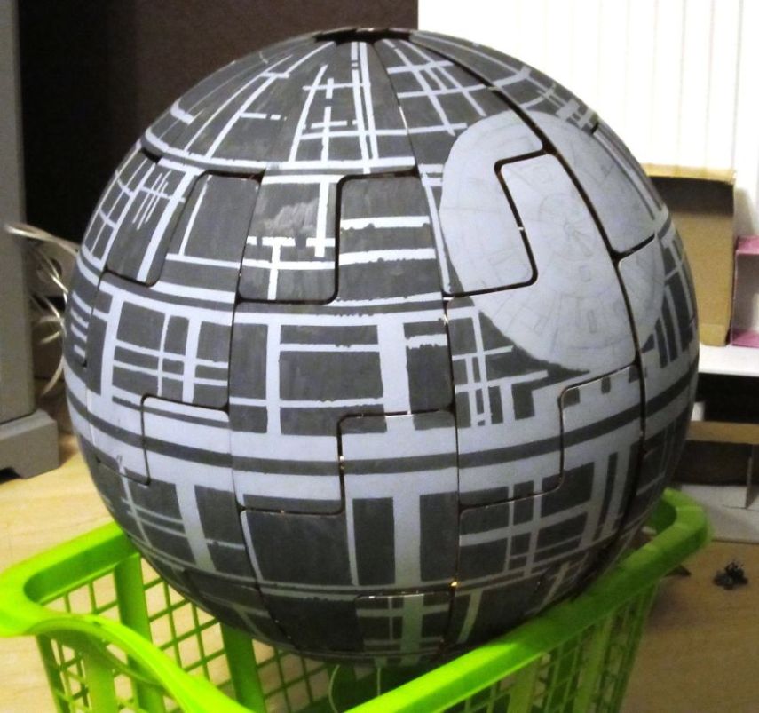 Luminária vira Estrela da Morte, de Star Wars