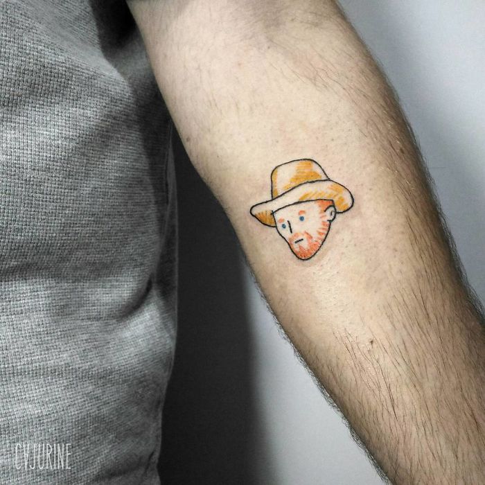 Essas tatuagens foram inspiradas em grandes nomes da arte