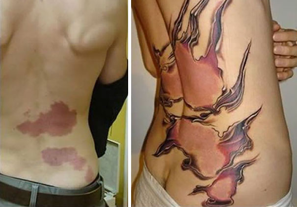 Alguns desenhos conseguem esconder (ou ao menos) disfarçar aquelas marquinhas e pintas indesejadas. Criativo demais!