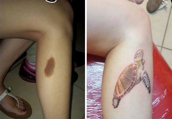 Alguns desenhos conseguem esconder (ou ao menos) disfarçar aquelas marquinhas e pintas indesejadas. Criativo demais!