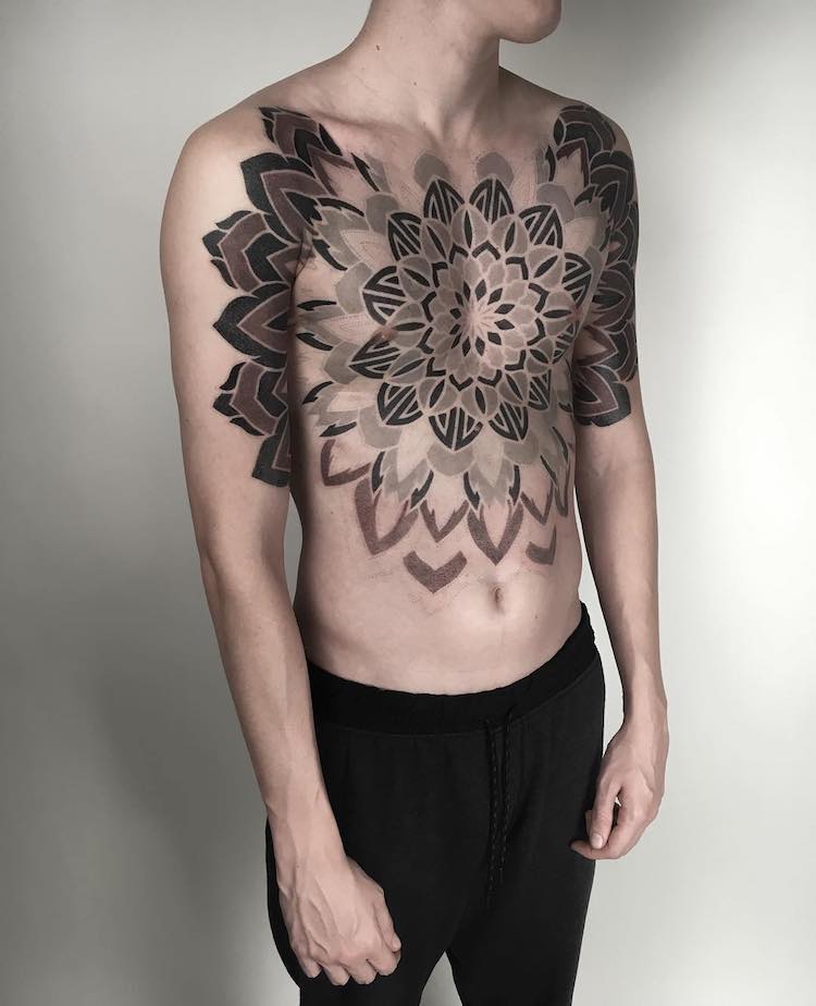 Corey Divine transforma a antiga arte das mandalas em desenhos modernos e impressionantes. Se liga na perfeição!