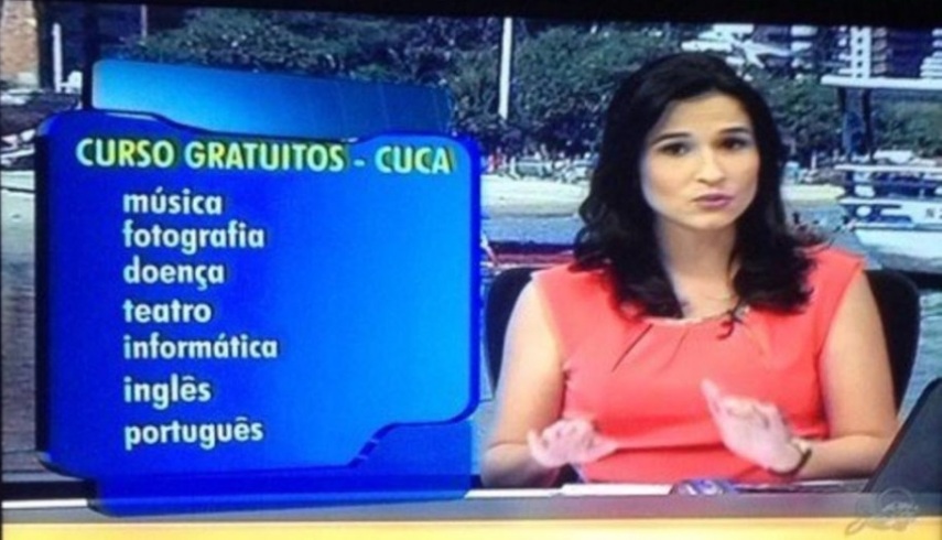 Preste atenção nos nomes dos cursos
