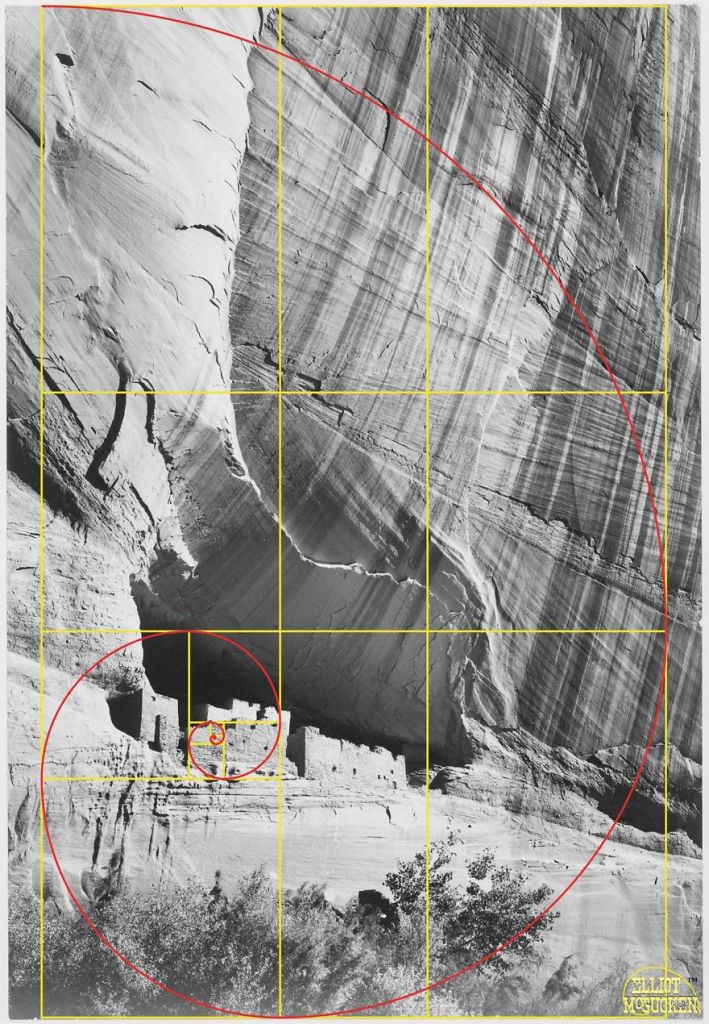 Imagens de Ansel Adams analisadas pela proporção áurea