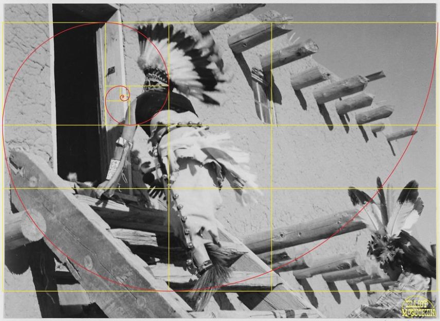 Imagens de Ansel Adams analisadas pela proporção áurea