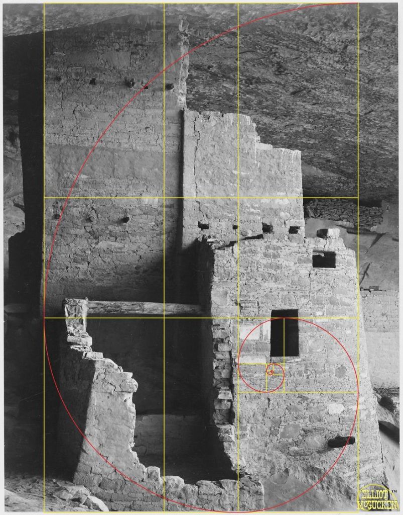 Imagens de Ansel Adams analisadas pela proporção áurea