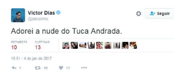 Primeiro Nude Do Ano Suposta Foto Ntima De Tuca Andrada Agita Web V Rgula