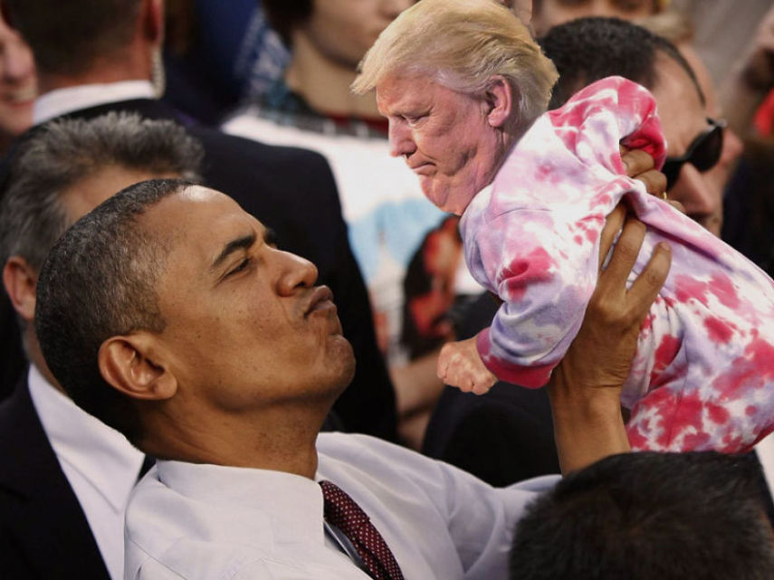 Montagens com miniaturas de Donald Trump viram febre