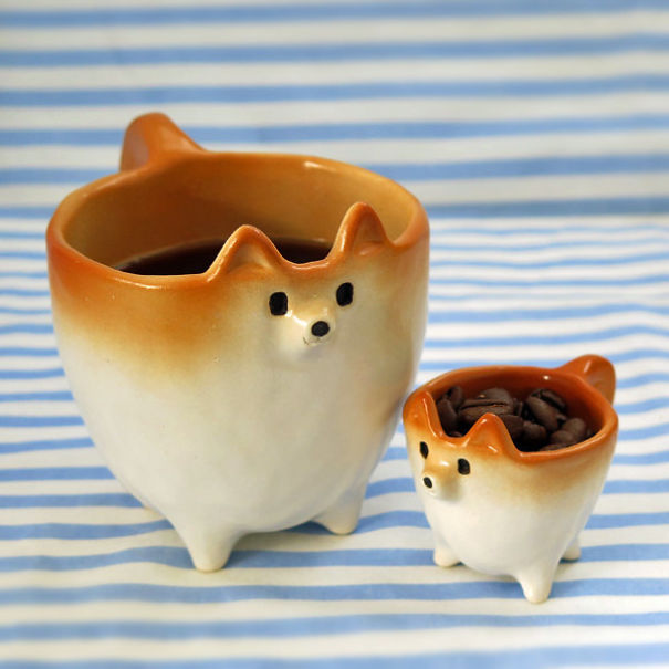 O Shiba Inu fica ainda mais irresistível como parte da decoração da casa. Vasos, pratos, bowls, xícaras e outras coisinhas lindas que fazem a gente abrir um sorrisão na hora!