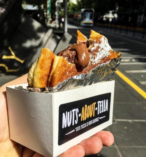 A Nuts About Tella, em Melbourne, é uma doceria especializada em fazer doces que tem como estrela principal o famoso creme de avelã