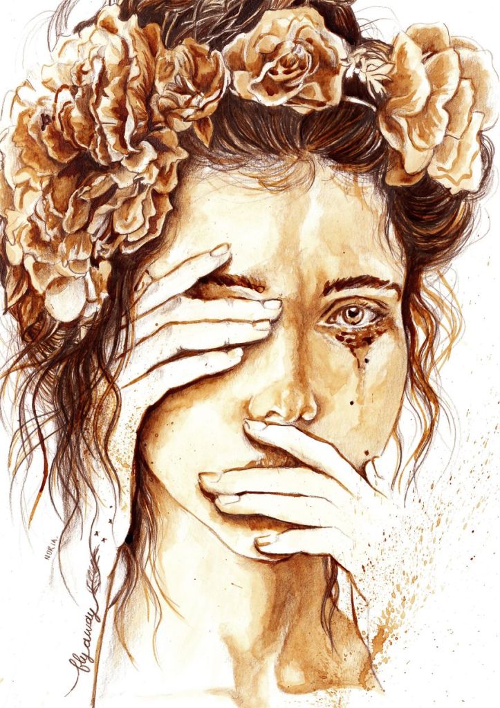 Nuria Salcedo é uma artista que usar um material um pouco diferente para pintar retratos: café! Sim, a artista usa a bebida, junto com lápis marrom e papel próprio para aquarelas e faz desenhos incríveis