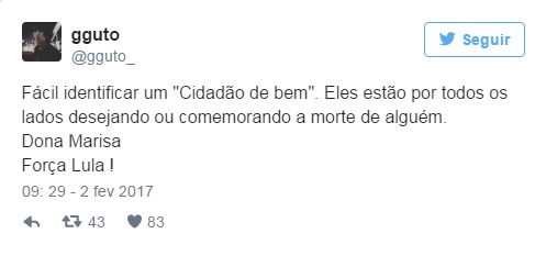 Reações das redes à morte da ex-primeira dama