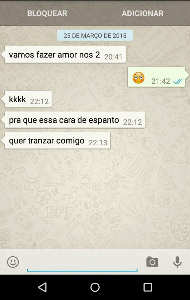 Conversar ao vivo é legal, mas tem que rolar química e um bom papo, pelo menos. Não 