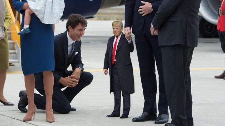 Montagens com miniaturas de Donald Trump viram febre
