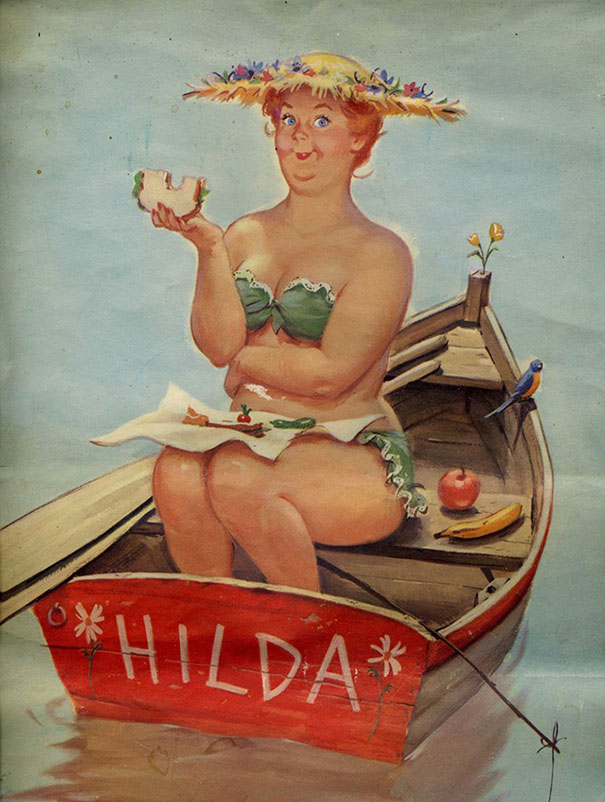 Hilda estampou calendários entre 1950 e 80