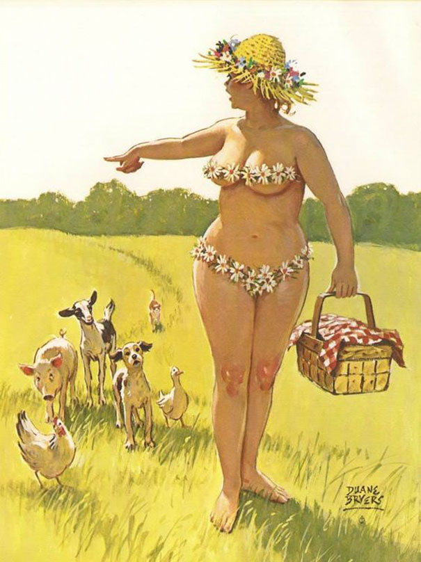 Hilda estampou calendários entre 1950 e 80