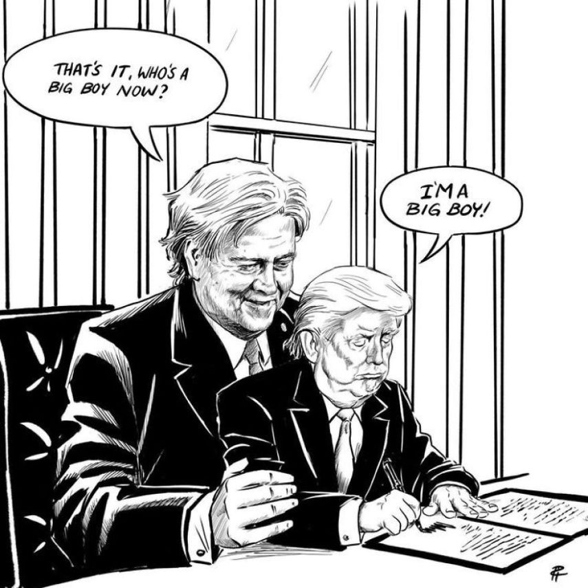 Montagens com miniaturas de Donald Trump viram febre