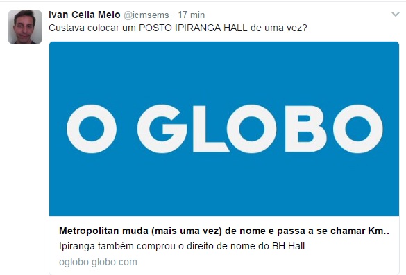 Reações da internet ao Km de Vantagens Hall