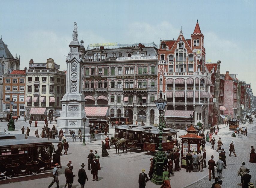 Dam Square, em Amsterdã