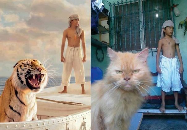 Imagens provam que vida imita a arte