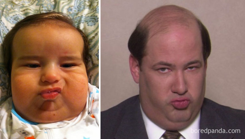 Esses bebês são muito parecido com famosos!