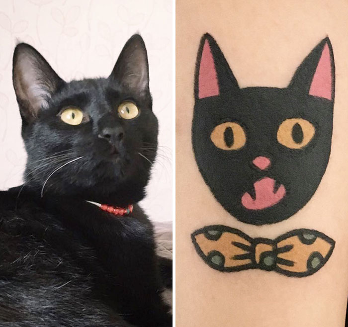 O artista sul-coreano Jiran é conhecido por transformar os animais de estimação das pessoas em tatuagens divertidas