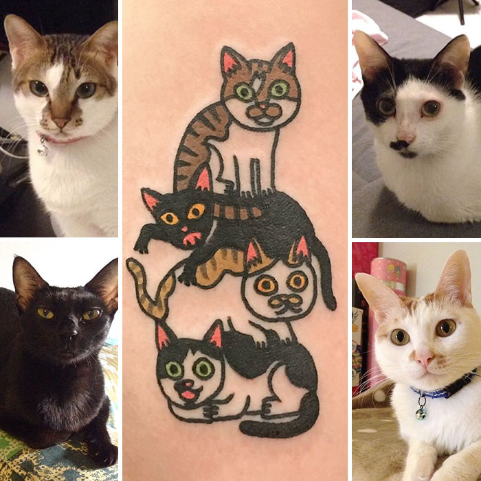 O artista sul-coreano Jiran é conhecido por transformar os animais de estimação das pessoas em tatuagens divertidas