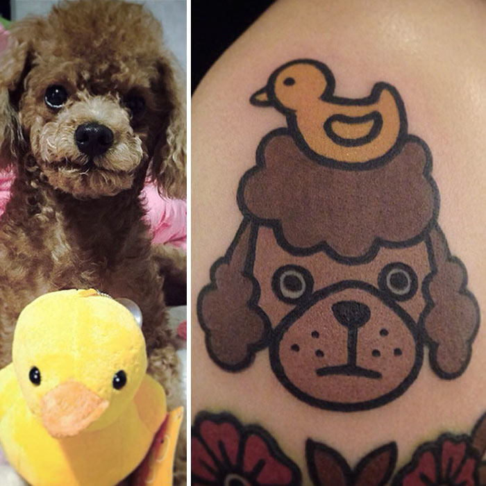 O artista sul-coreano Jiran é conhecido por transformar os animais de estimação das pessoas em tatuagens divertidas