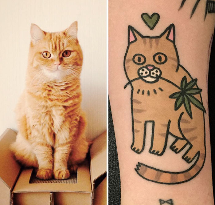 Tatuagens feitas por artista plástico coreano conhecido como Jiran são imagens encantadoras de pets