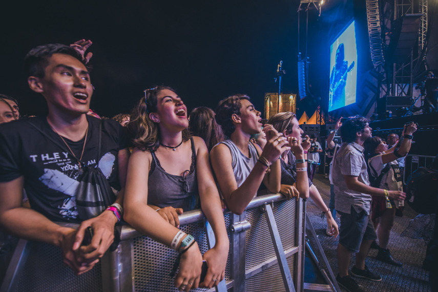 Público do The xx no Lollapalooza 2017