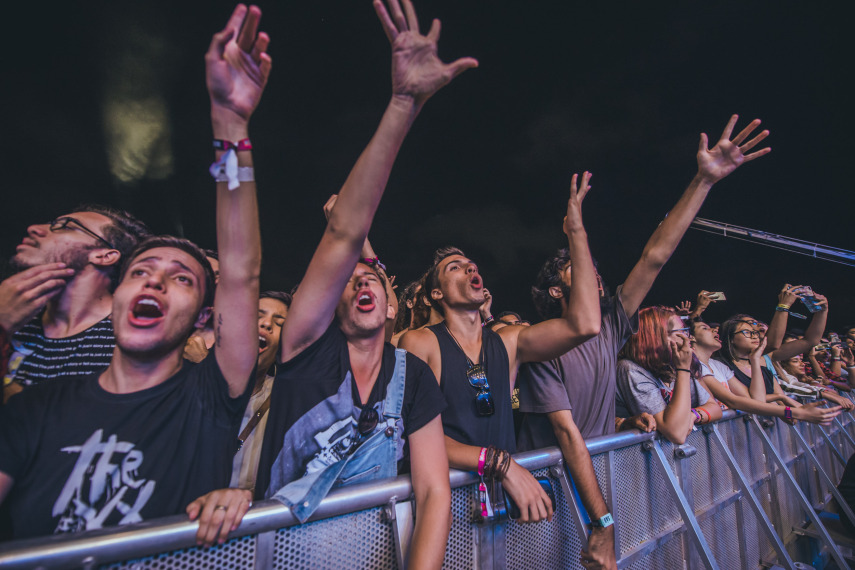 Público do The xx no Lollapalooza 2017