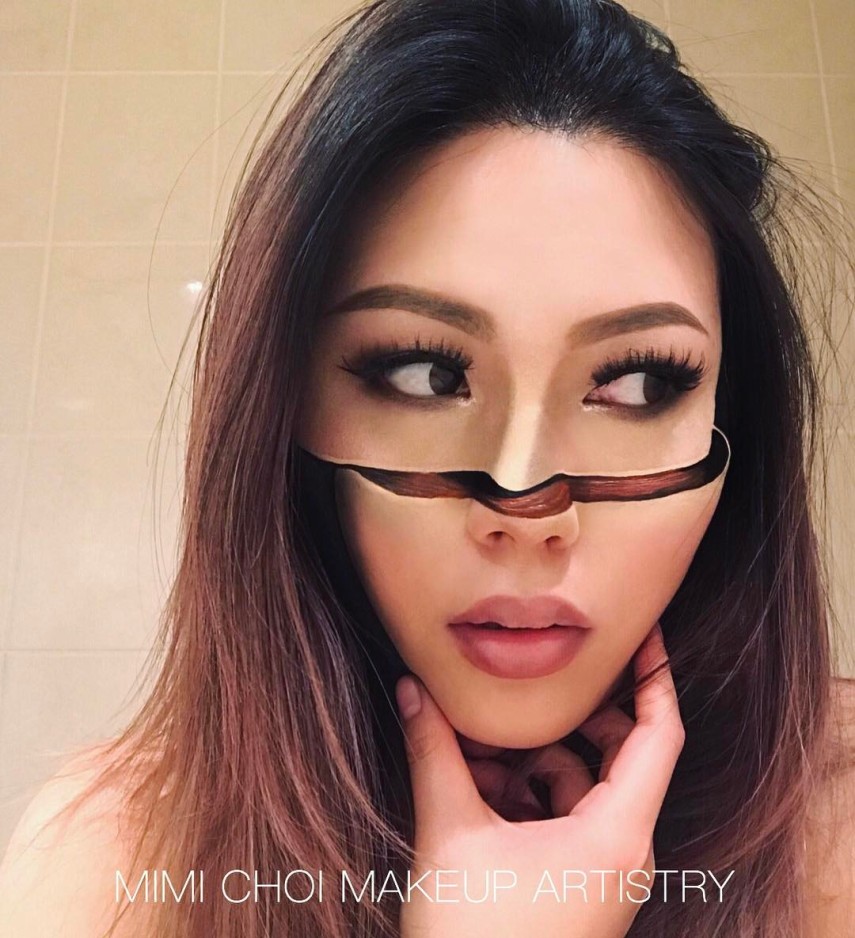 Mimi Choi arrasa na arte da maquiagem de ilusão de ótica