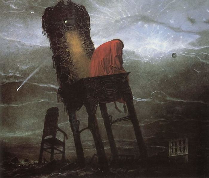 Artista polonês Zdzisław Beksiński, falecido em 2003, criava obras capazes de nos deixar com calafrios