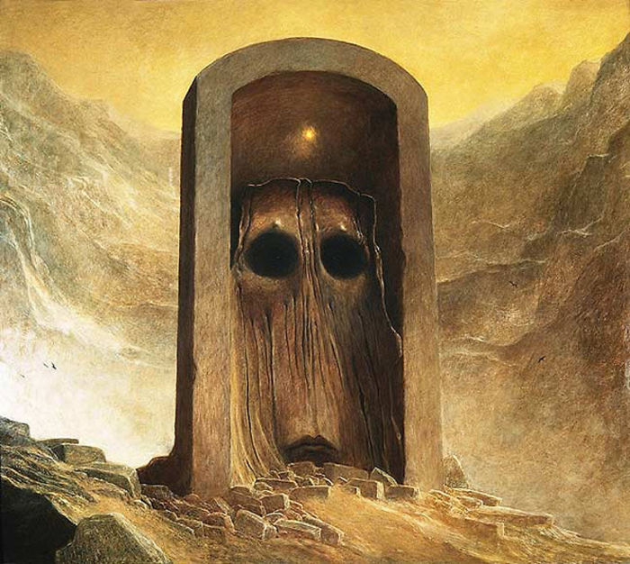 Artista polonês Zdzisław Beksiński, falecido em 2003, criava obras capazes de nos deixar com calafrios