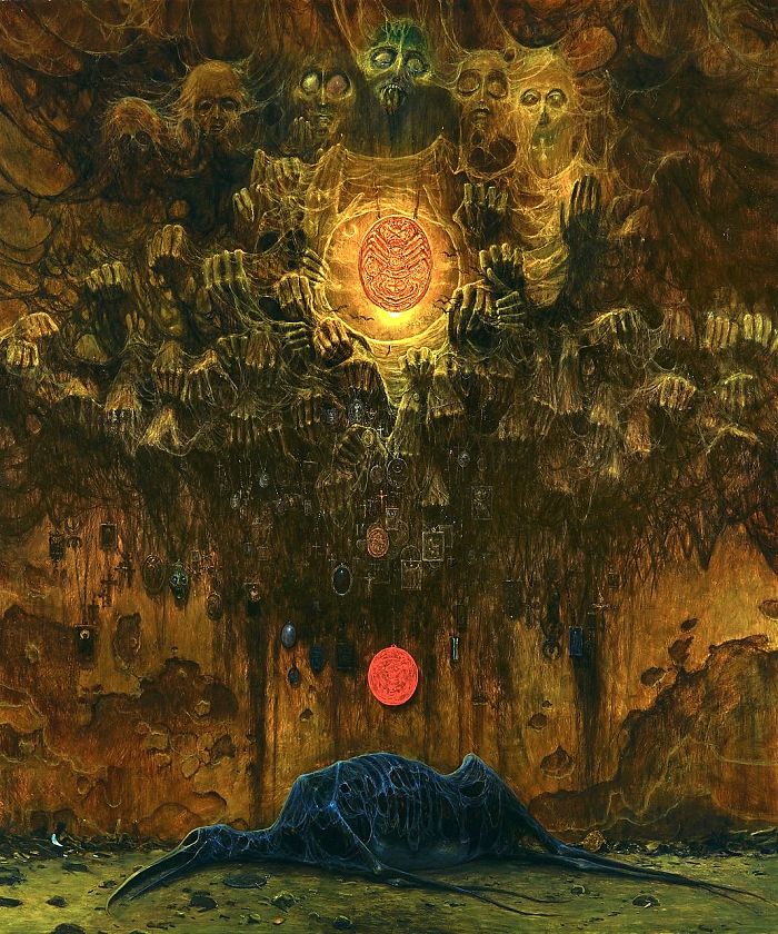 Artista polonês Zdzisław Beksiński, falecido em 2003, criava obras capazes de nos deixar com calafrios