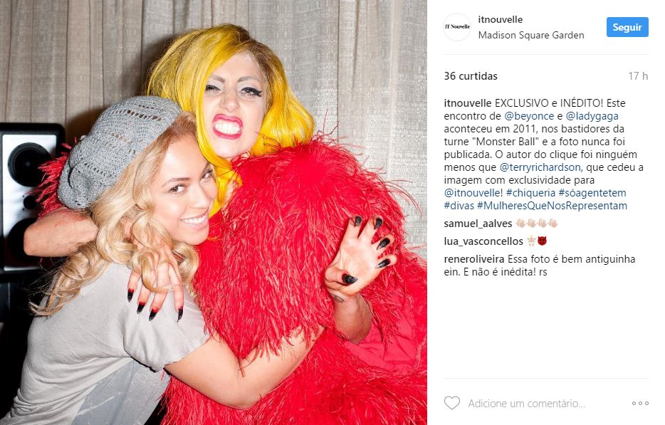 Foto inédita de Beyoncé com Lady Gaga por Terry Richardson