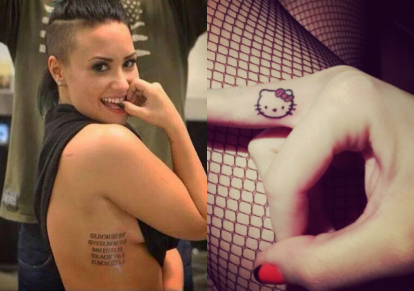 Tatuagens da Demi Lovato e seus significados