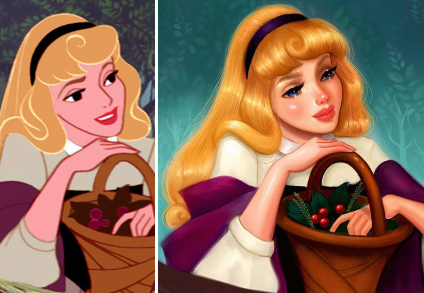 Isabelle Straub é uma ilustradora que resolveu recriar as princesas na Disney. 