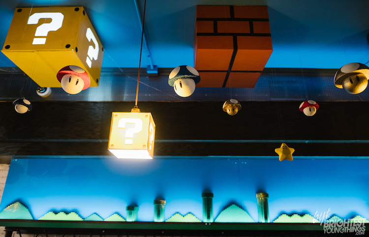 Super Mario Brothers inspira decoração e cardápio de bar em Washington