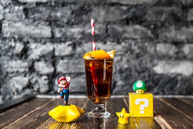 Super Mario Brothers inspira decoração e cardápio de bar em Washington