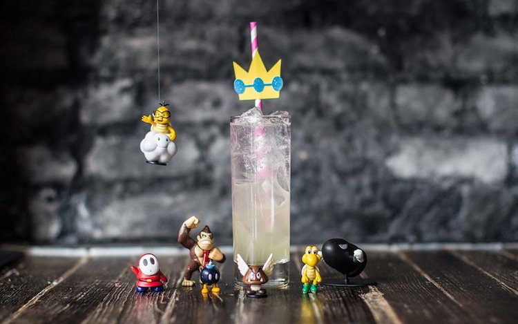 Super Mario Brothers inspira decoração e cardápio de bar em Washington
