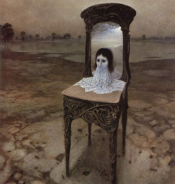 Artista polonês Zdzisław Beksiński, falecido em 2003, criava obras capazes de nos deixar com calafrios