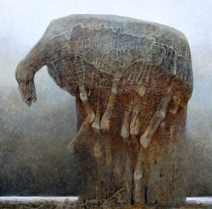 Artista polonês Zdzisław Beksiński, falecido em 2003, criava obras capazes de nos deixar com calafrios