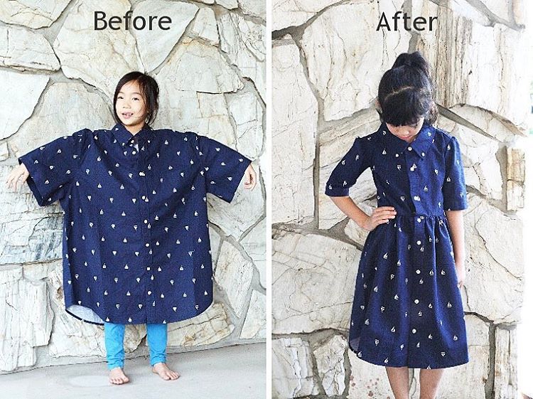 Sara Tyau transforma peças velhas em modelitos incríveis para a família. Olha que demais!