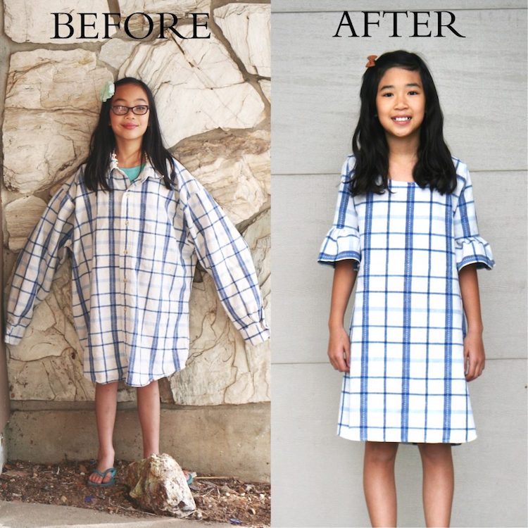 Sara Tyau transforma peças velhas em modelitos incríveis para a família. Olha que demais!