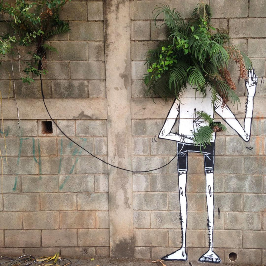 Grafite do brasileiro Alex Senna