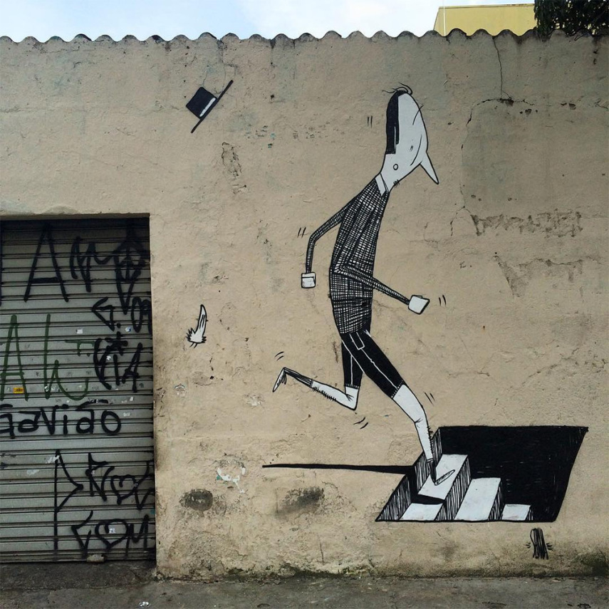 Grafite do brasileiro Alex Senna