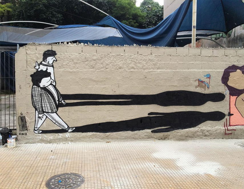 Grafite do brasileiro Alex Senna