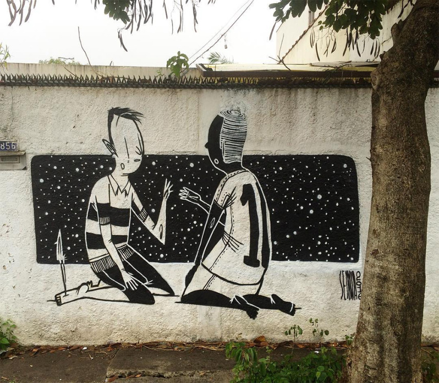 Grafite do brasileiro Alex Senna