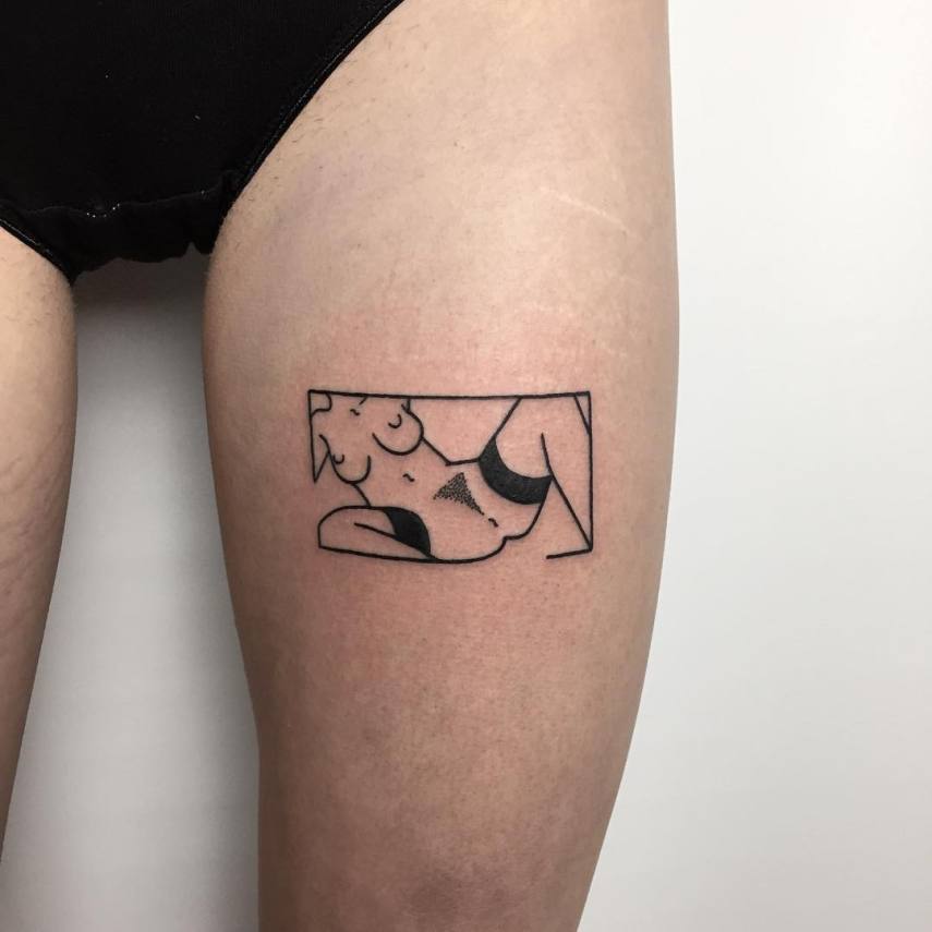 Arte do tatuador canadense mescla sensualidade e discrição na medida certa