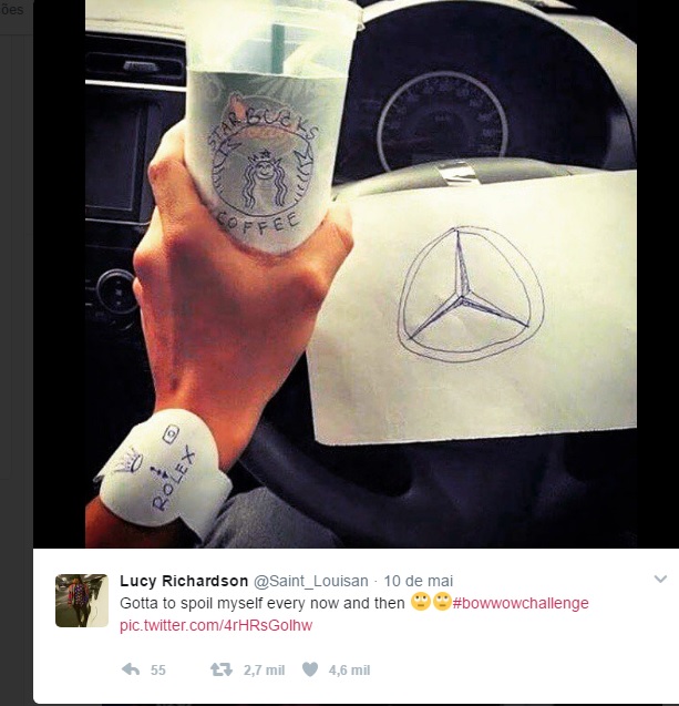 O rapper Bow Wow publicou no Instagram que iria voar para Nova York em seu jato particular, mas foi desmascarado por um usuário do Snapchat que estava viajando ao lado do artista em um voo doméstico.  O post da mentira viralizou e deu início a um novo e hilário desafio que está bombando no Twitter, o #BowWowChallenge.
